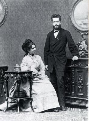 Max Erdmannsdörfer mit seiner Frau Pauline Erdmannsdörfer-Fichtner